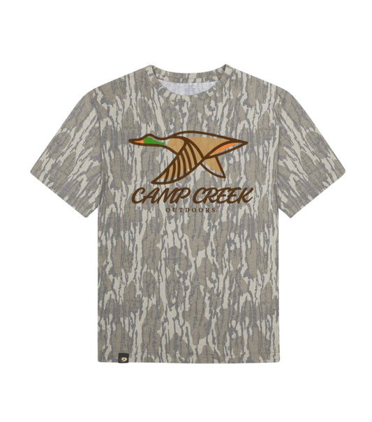 Mossy Oak Washed Out Short Sleeve Logo Tee