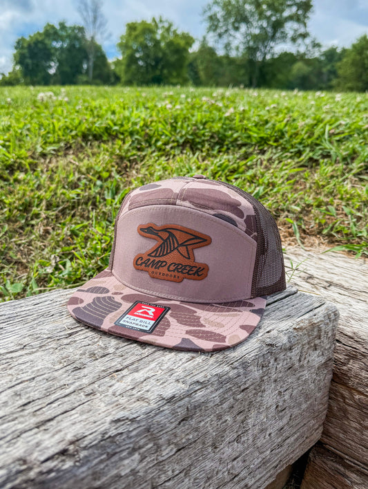 Richardson 168P 7-Panel Bark Duck Camo/Brown